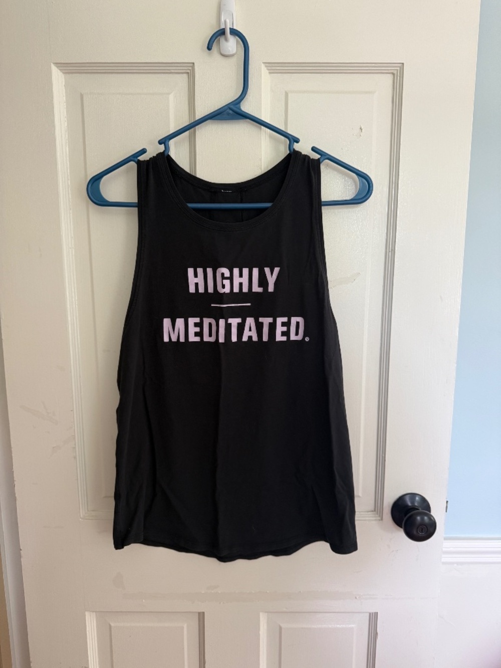 Lululemon Highly Meditated black muscle tank size 6